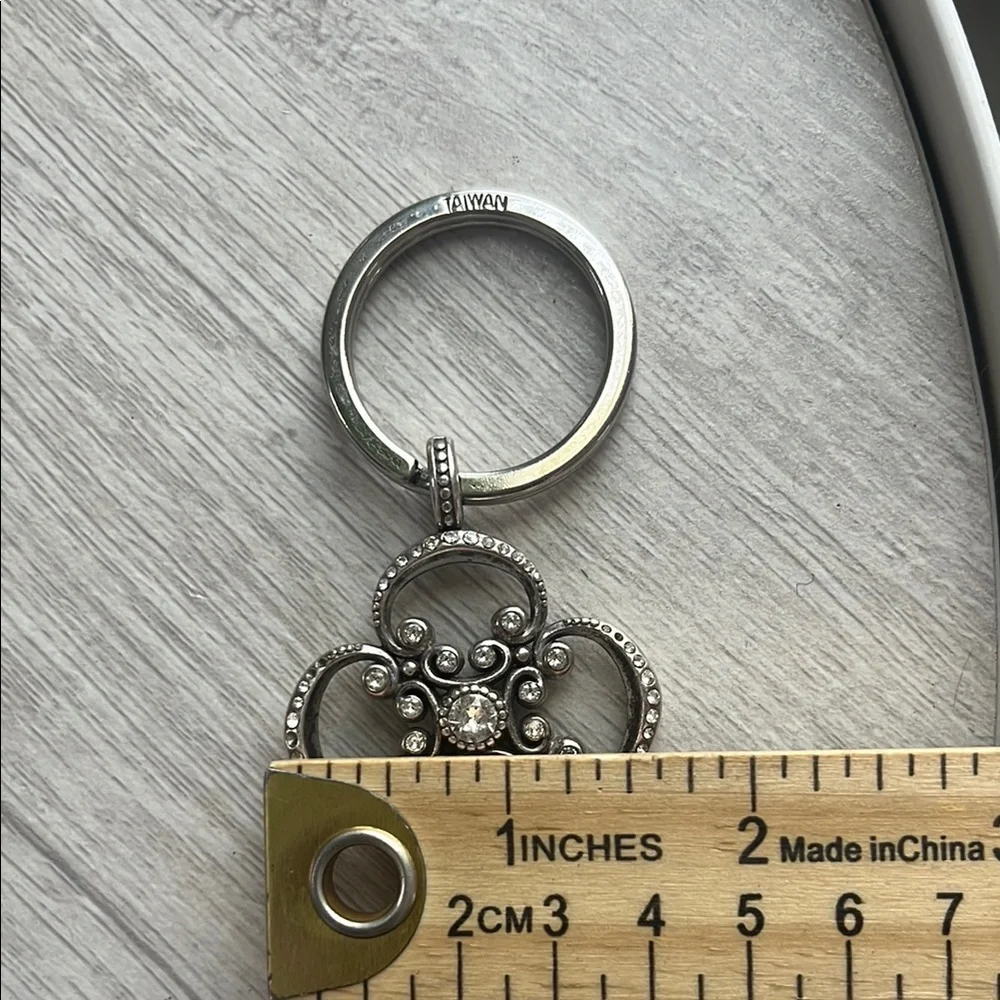 Brighton Silver Floral Keychain